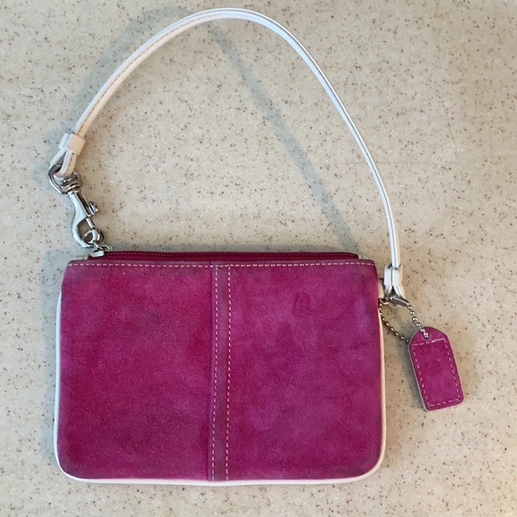 Vintage Coach Suede Wristlet - Picture 3 of 5
